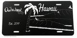 Hawaii Surfing Beach Ocean Sunset Palm Trees OwnTheAvenue License Plate Cover - OwnTheAvenue