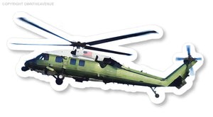 Helicopter Chopper Military Army Car Truck Window Bumper Laptop Sticker Decal 4"