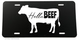 Hella Beef Eat Bull Farmer Cattle Funny Joke V1 Car Truck License Plate Cover - OwnTheAvenue