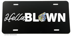 Blown Hella Turbo Boosted Boost Lowered JDM Drifting Black License Plate Cover - OwnTheAvenue