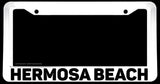 Hermosa Beach White License Plate Frame - OwnTheAvenue