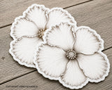 x2 Hawaiian Hibiscus Flower Vinyl Sticker Decals Model A