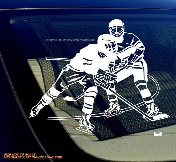 Hockey Sports Car Truck Laptop Bumper Vinyl Decal Sticker 5.75