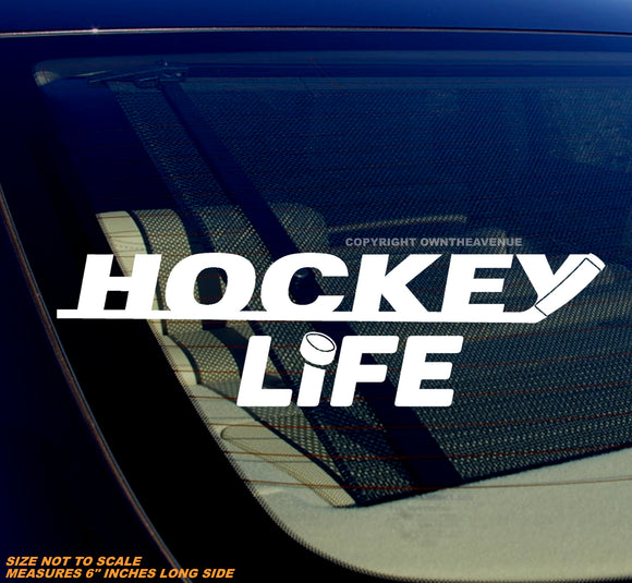 Hockey Life Car Truck Laptop Bumper Vinyl Decal Sticker 6