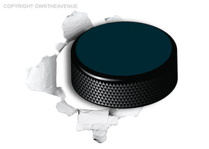 Hockey Puck Funny Joke Sports Hole In Wall Art Car Truck Bumper Sticker 3.5" - OwnTheAvenue