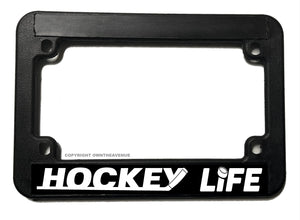 Hockey Life Motorcycle License Plate Frame