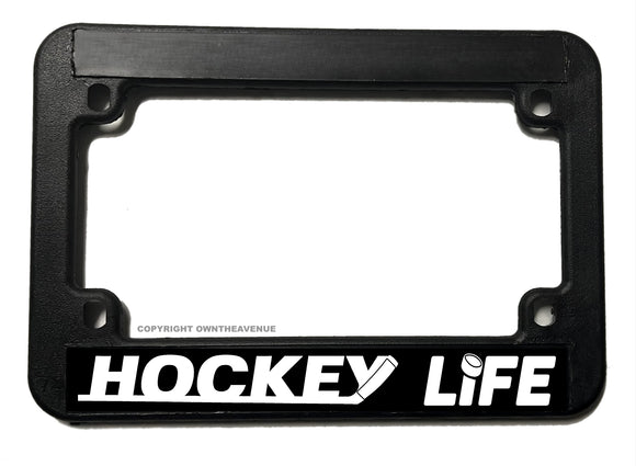 Hockey Life Motorcycle License Plate Frame