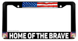 Home of The Brave USA American Flag Car Truck License Plate Frame - OwnTheAvenue