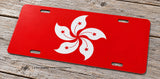 Hong Kong Flag Auto Metal License Plate