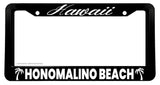 Honomalino Beach Hawaii HI License Plate Frame - OwnTheAvenue