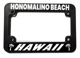 Honomalino Beach Hawaii HI Motorcycle License Plate Frame - OwnTheAvenue
