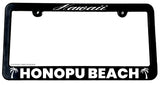 Honopu Beach Hawaii HI Slim Style License Plate Frame - OwnTheAvenue