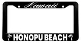 Honopu Beach Hawaii HI License Plate Frame - OwnTheAvenue