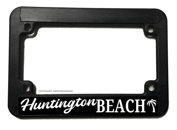 Huntington Beach Motorcycle License Plate Frame