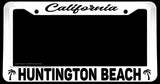 Huntington Beach California White License Plate Frame - OwnTheAvenue