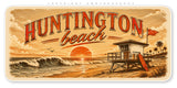 Huntington Beach Bumper Vinyl Sticker - 6" Inches Long Side - OwnTheAvenue