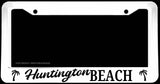 Huntington Beach Car Truck Auto White License Plate Frame - OwnTheAvenue