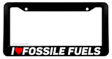 I Love Fossil Fuels JDM Racing Drifting Burn Out Funny License Plate Frame - OwnTheAvenue