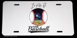 I'd Rather Be Playing Baseball Vintage Jk Retro Classic Style License Plate Cover - OwnTheAvenue