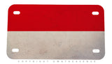 Indonesia Flag Rustic Style Motorcycle License Plate - OwnTheAvenue