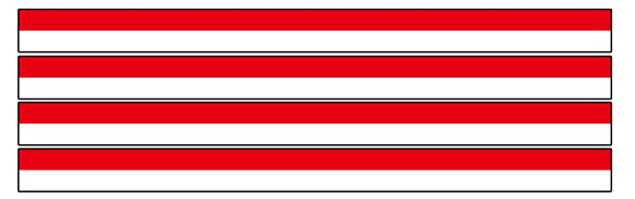4Pcs Indonesia Indonesian Flag Racing Stripes Vinyl Sticker Decals 6