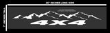 x2 Off Road 4x4 Lifted Pick Up Truck Claws Vinyl Decor Decal Graphics Kit