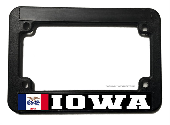 Iowa Flag Motorcycle License Plate Frame - OwnTheAvenue