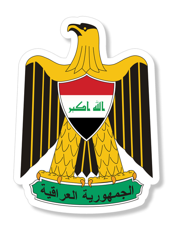 Iraq Iraqi Coat of Arms Flag Car Truck Window Bumper Laptop Sticker Decal 4