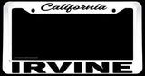 Irvine California White License Plate Frame - OwnTheAvenue