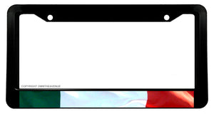 Italy Italian Flag Wavey Racing Drifting Euro License Plate Frame - OwnTheAvenue