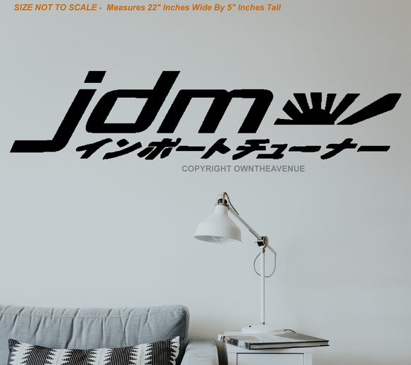 JDM Rising Sun Kanji Flag Drifting Racing Wall Decor Decal - 22