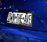 JDM Edition Racing Drifting Kanji Holographic Oil Slick License Plate Frame - OwnTheAvenue