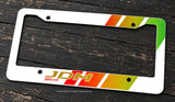 JDM Kanji Japanese Old School Style Sport Stripe Metal License Plate Frame