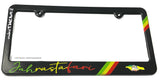 Rasta Reggae JAH Lion of Judah One Love Rastafarian Stripes License Plate Frame