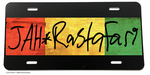Jahrastafari Reggae Rasta Rastafari Rastafarian v01 License Plate Cover