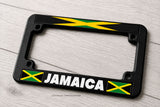 Jamaica Jamaican World Country Flag Motorcycle License Plate Frame