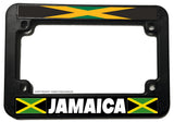 Jamaica Jamaican World Country Flag Motorcycle License Plate Frame