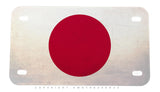 Japan Flag Rustic Style Motorcycle License Plate - OwnTheAvenue
