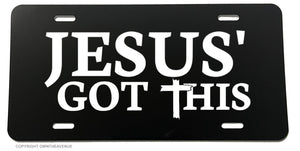 Jesus' Got This Christian God Religious License Plate Cover - OwnTheAvenue