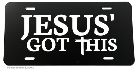Jesus' Got This Christian God Religious License Plate Cover - OwnTheAvenue