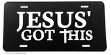 Jesus' Got This Christian God Religious License Plate Cover - OwnTheAvenue