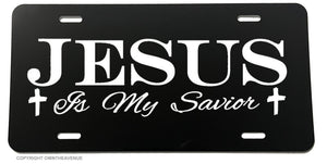 Jesus Is My Savior Christian Cross Jesus Christ License Plate Cover