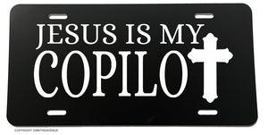 Jesus Is My Copilot Christian Jesus Christ Religious V1 License Plate Cover - OwnTheAvenue