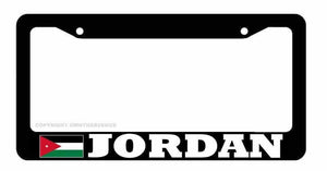 Jordan Country Flag Car Truck Auto License Plate Frame - OwnTheAvenue