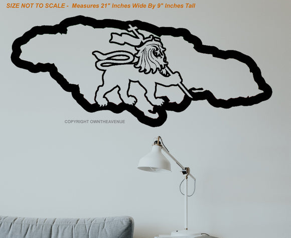 Lion of Judah Jamaica Rasta Jah Wall Decor Decal For Home Office Business 21