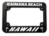 Kaimana Beach Hawaii HI Motorcycle License Plate Frame - OwnTheAvenue