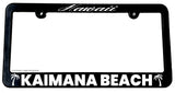 Kaimana Beach Hawaii HI Slim Style License Plate Frame - OwnTheAvenue