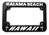 Kalama Beach Hawaii HI Motorcycle License Plate Frame - OwnTheAvenue