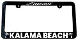 Kalama Beach Hawaii HI Slim Style License Plate Frame - OwnTheAvenue