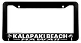 Kalapaki Beach Hawaii HI V01 Model License Plate Frame - OwnTheAvenue